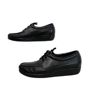 SAS‎ Siesta Size 9M - Black Leather Lace Up Loafer Shoe New Without Box USA made
